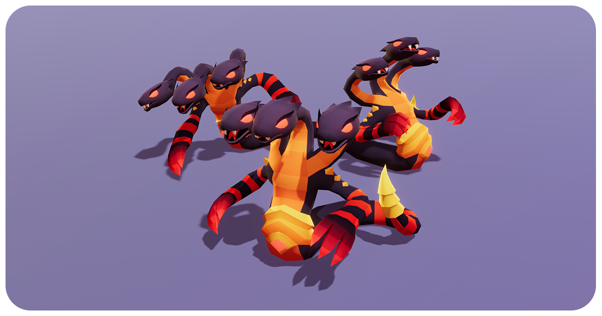 Snake Naga Cute Series | 3D Creatures | Unity Asset Store
