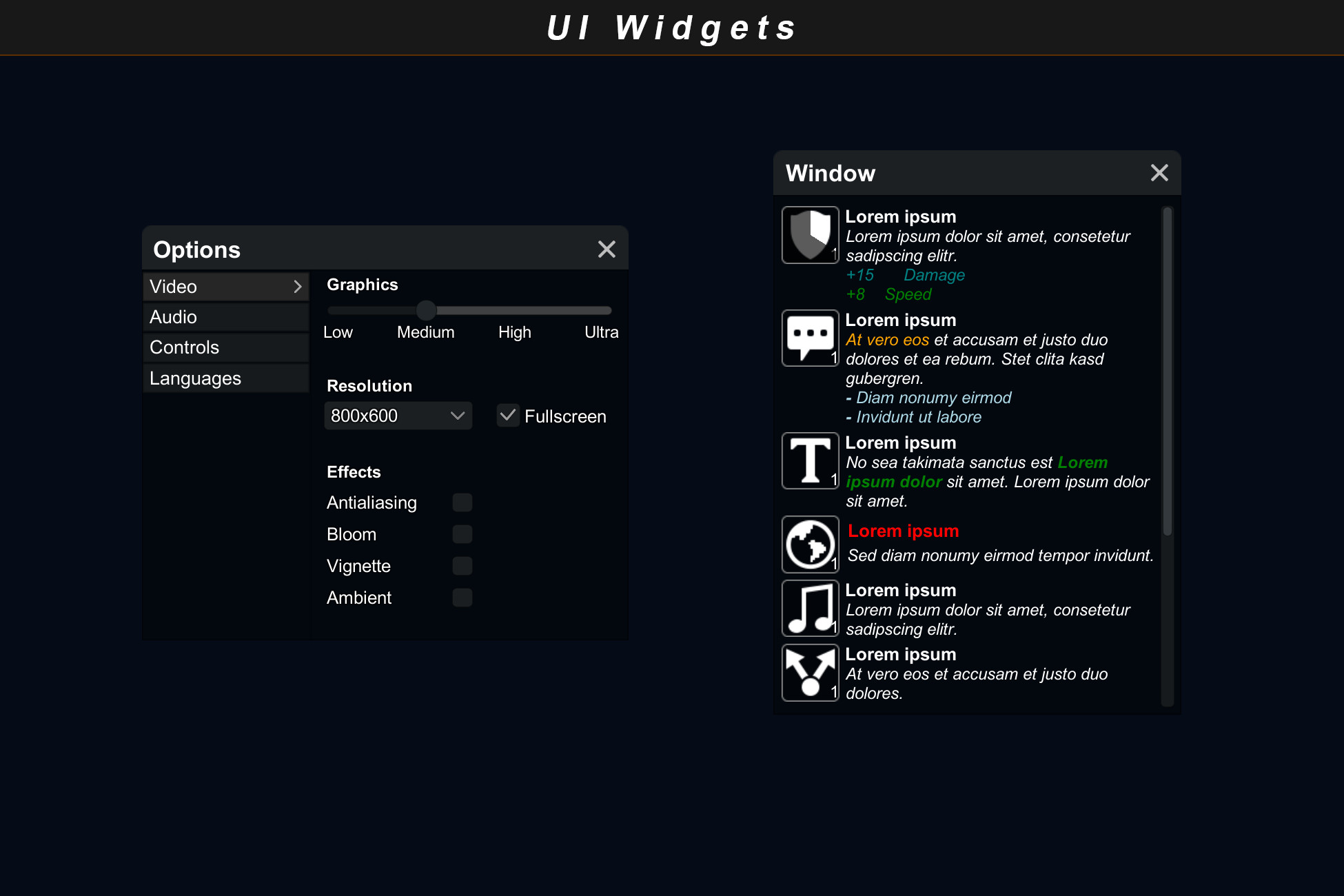 UI Widgets | GUI Tools | Unity Asset Store