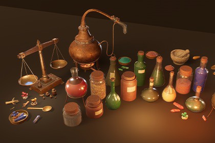 Medieval Alchemist kit