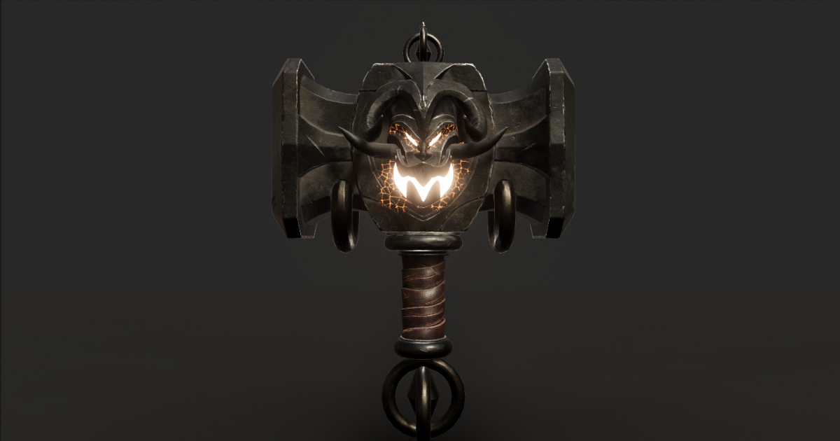 Stylized Monster Hammer | 3D Weapons | Unity Asset Store