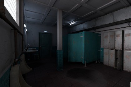 Horror Public Restroom & Bathroom Environment