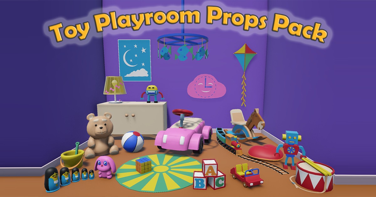 Toy Playroom Props Pack | 3D Props | Unity Asset Store