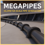 MegaPipes – Kilometric Pipe & Cable Generator for Unity