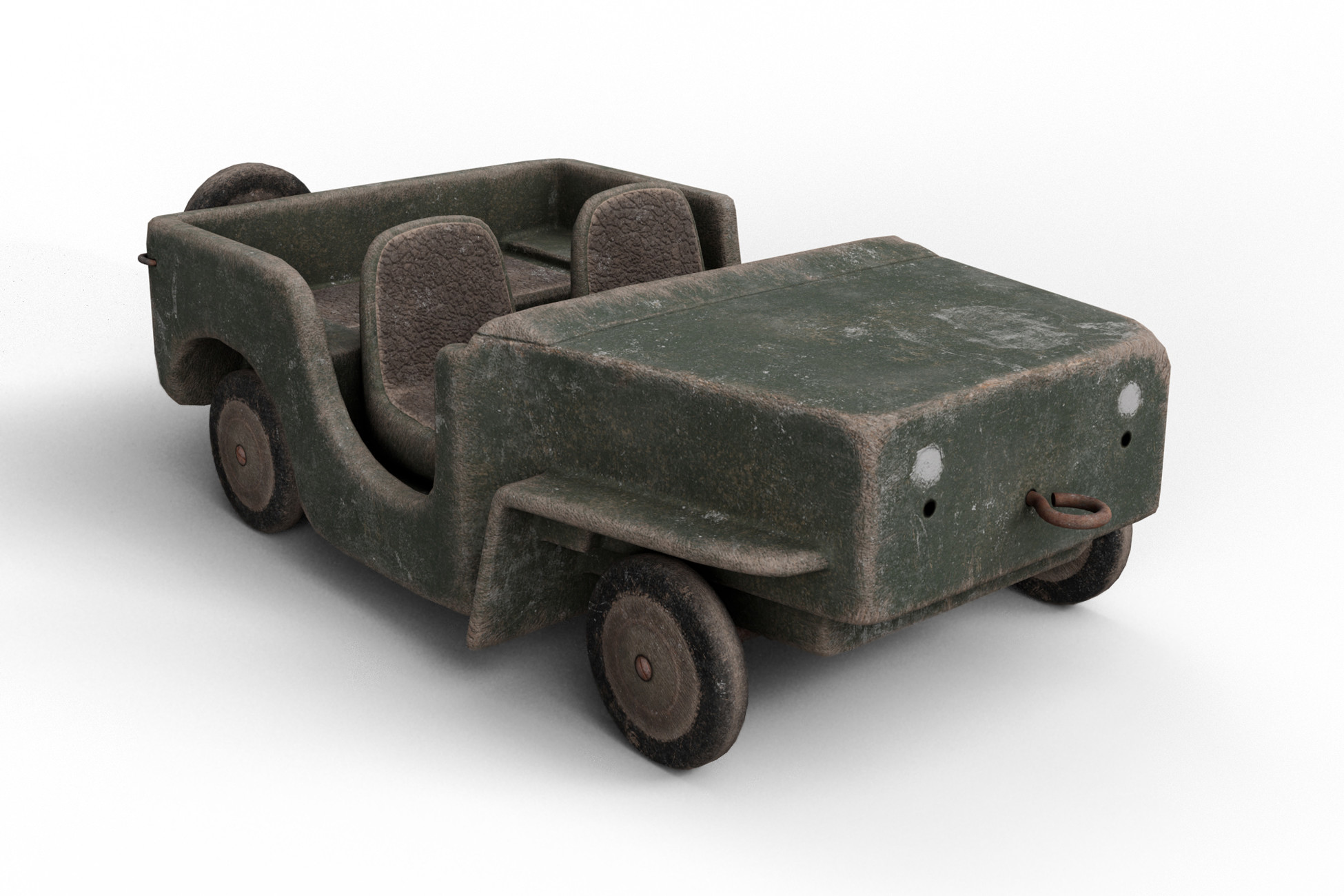 Vintage Wooden Toy Car | 3D Props | Unity Asset Store