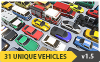 Stylized Vehicles Pack - Low Poly