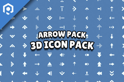 Low Poly 3D Icons - Arrow Pack