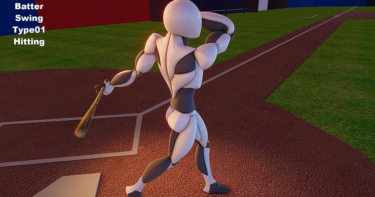 Baseball Attacking Animation AA Basic Baseball Movement Animations Package | 3D Animations | Unity ...