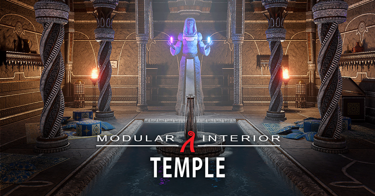 Modular Temple Interior | 3D Environments | Unity Asset Store