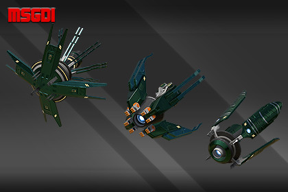 Spaceship Alien Ankla Modular Fighter Kit