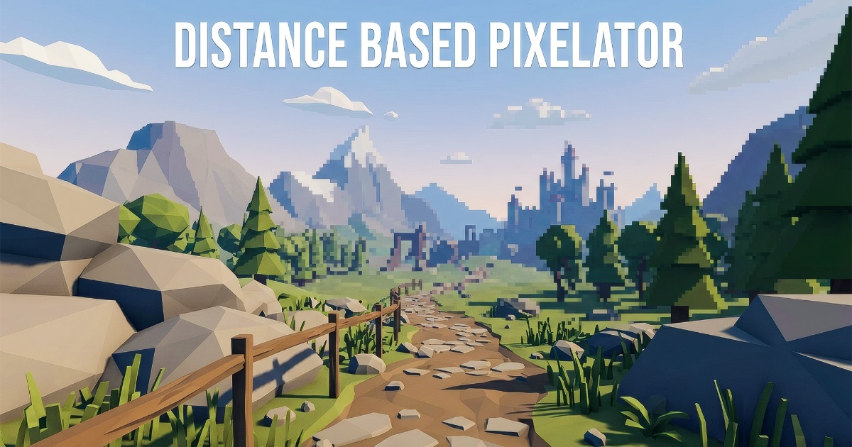 Unity Pixels Distance Based Pixalator - 3D Scenes to Pixels | Fullscreen & Camera ...