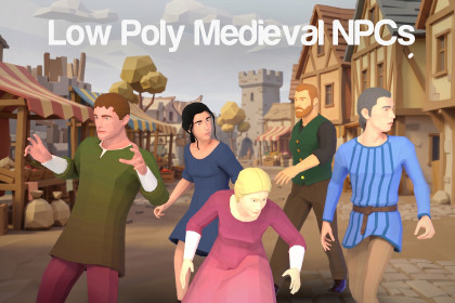 Low Poly Medieval Character Collection