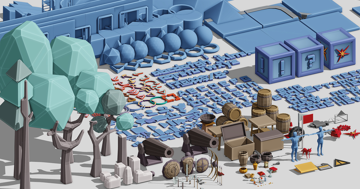 Low Poly Prototype Pack | 3D Props | Unity Asset Store