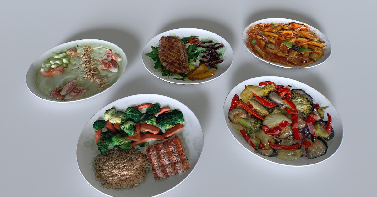 Unity Modulename Plate Food In a plate pack 2 | 3D Food | Unity Asset Store