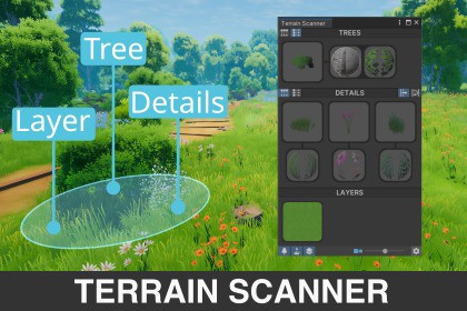 Terrain Scanner - Quickly Find Trees, Details, Layers & Materials