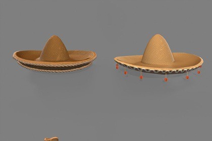 Old West Mexican Style Hats Pack
