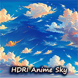 55 HDRIs Anime Pure Sky Skybox