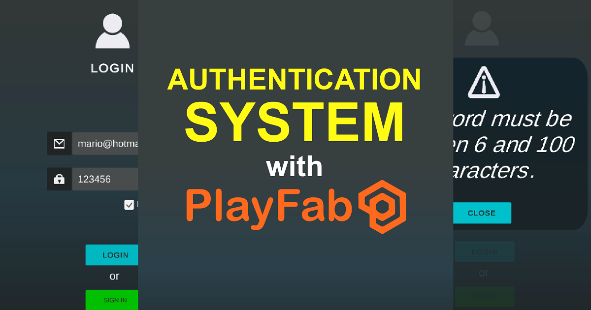 Authentication System with Playfab | Integration | Unity Asset Store