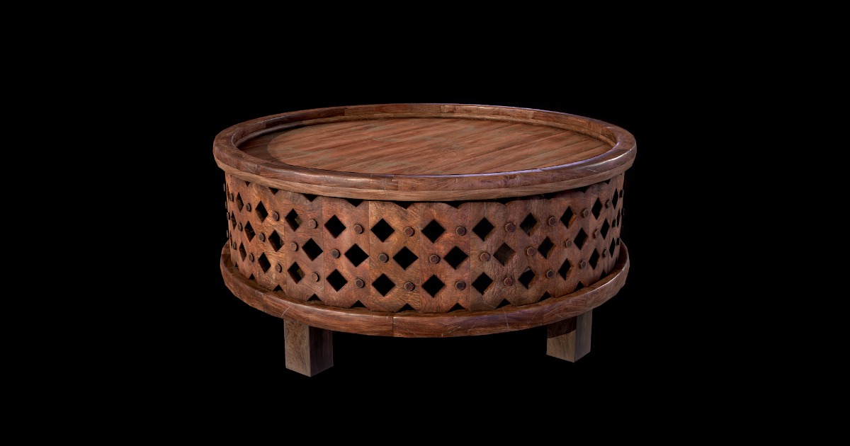Unity Light Table Wooden Coffee Table | 3D Environments | Unity Asset Store