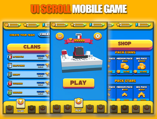 UI Scroll Mobile Game | 2D GUI | Unity Asset Store