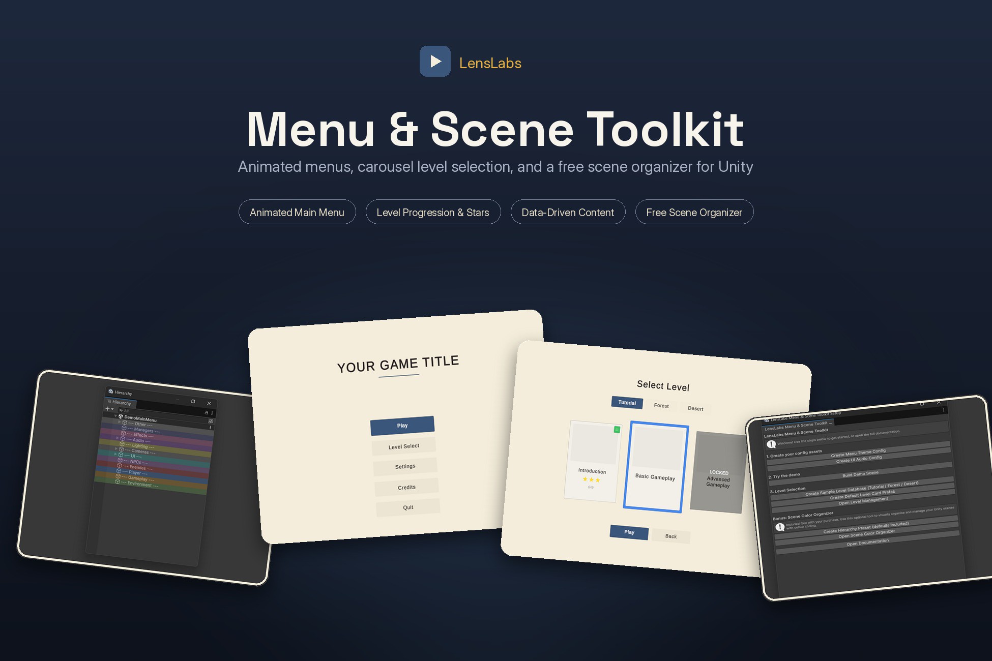 Menu & Scene Toolkit