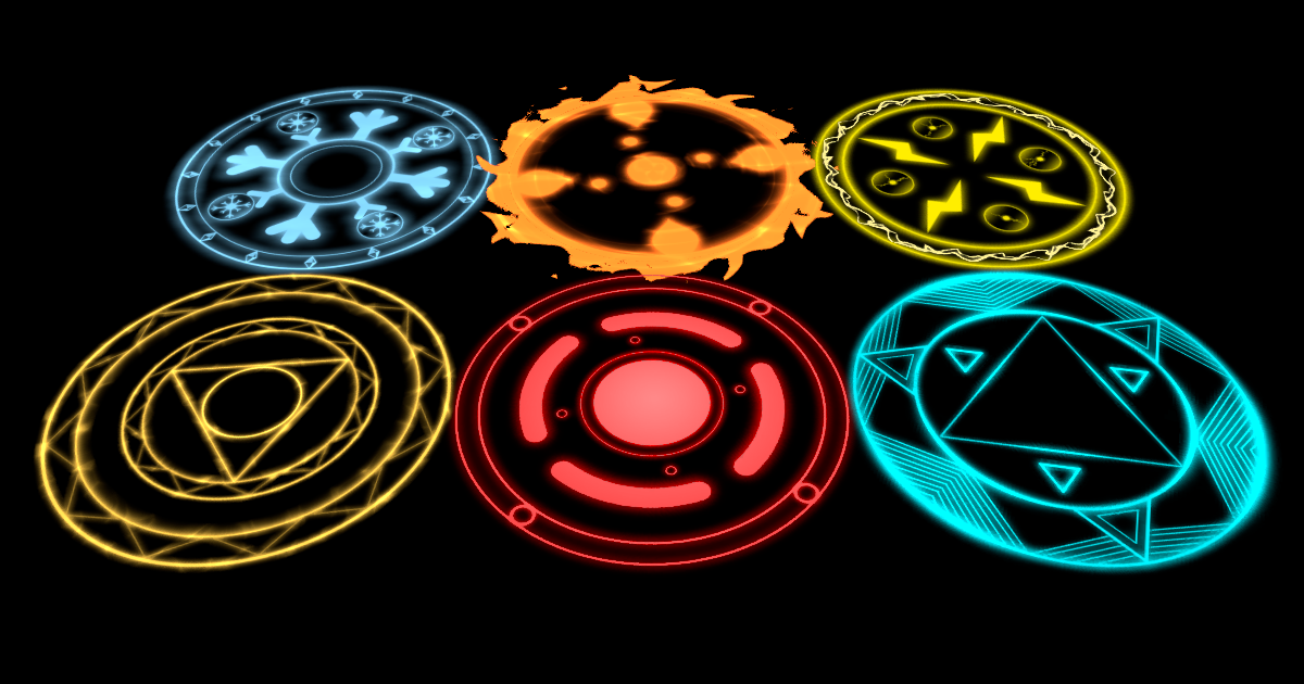 Unity Circle Sticker Functional Magic Selector Circle Pack | 2D Icons | Unity Asset Store