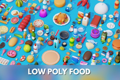 Low Poly Food Pack by IGS