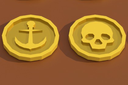 Stylized Coin Pack – 15 Coins -Gold, Silver, Bronze & Wood