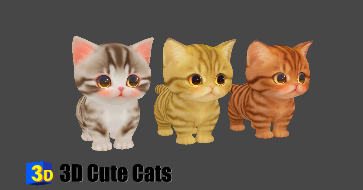 3D Cute Cats | Characters | Unity Asset Store