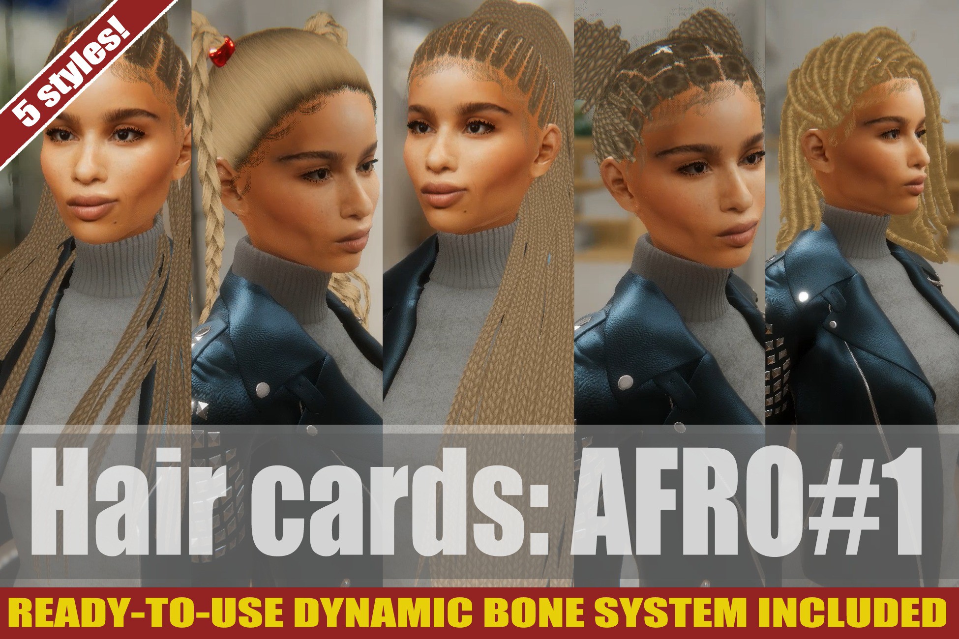 Afro Unity Afro Hairstyles #1 | Characters | Unity Asset Store