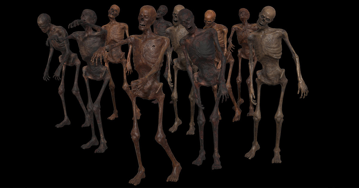 Skeleton Zombies Characters Unity Asset Store