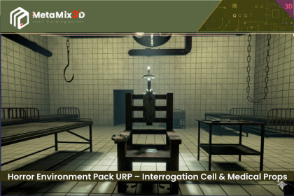 Horror Environment Pack URP – Interrogation Cell & Medical Props VFX
