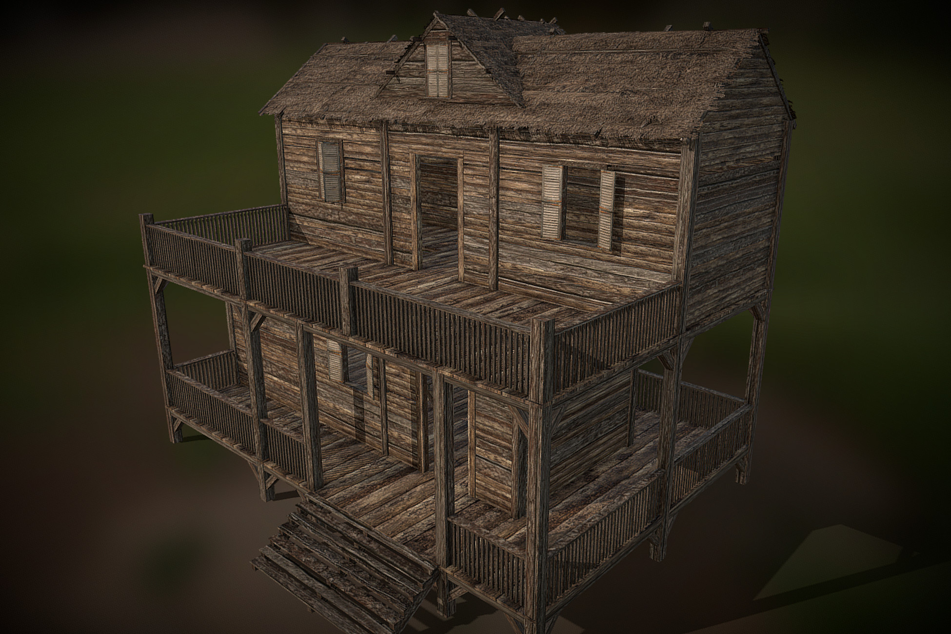 Midaeval Shack Medieval Wooden Shack 02 | 3D Historic | Unity Asset Store
