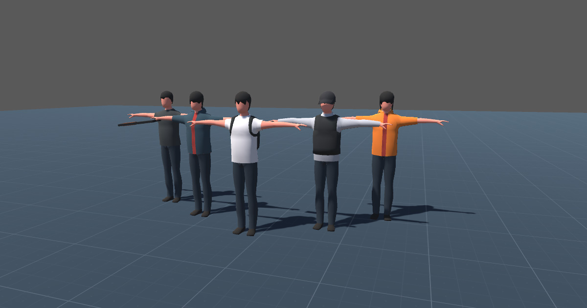 Low-Poly Simple Man | 3D Characters | Unity Asset Store