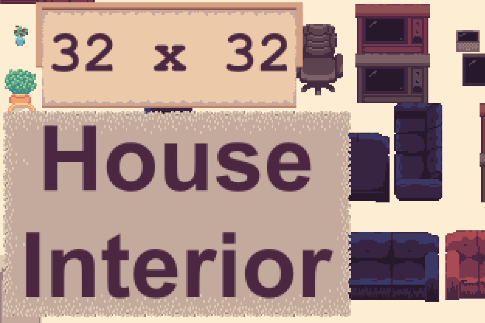 House Interior Tileset 32x32 | 2D Environments | Unity Asset Store