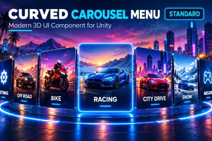 Curved Carousel Menu Standard