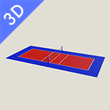 3D Volleyball Courts Pack