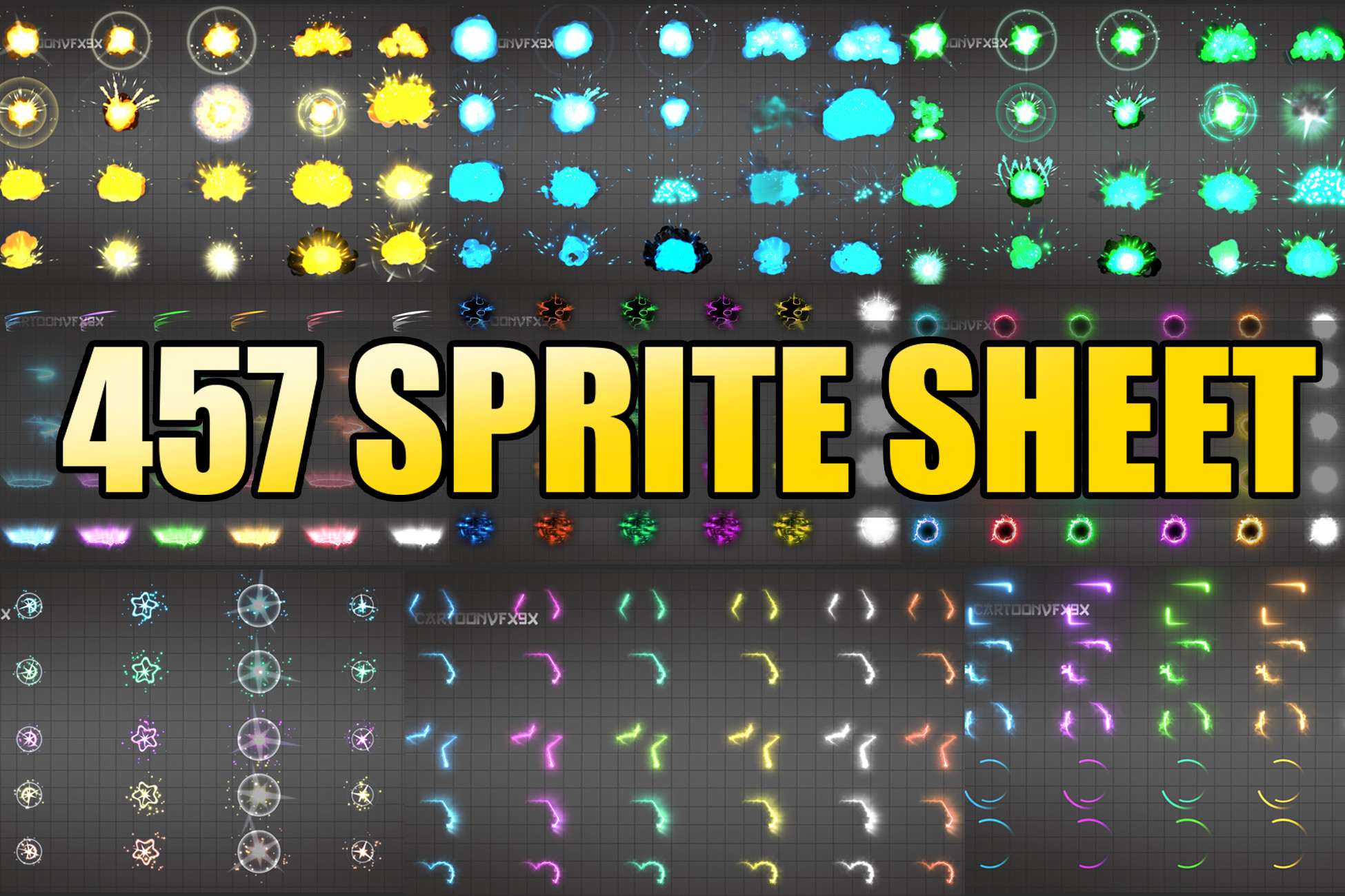 Super Big Pack Effects Sprite Sheet | Fire & Explosions | Unity Asset Store