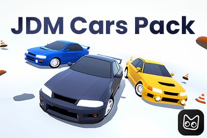 JDM Cars Pack - Stylized Low Poly Cars