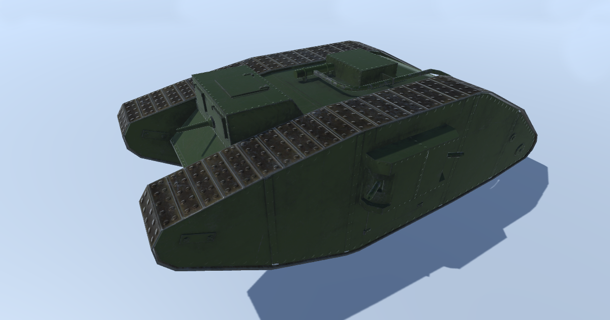 Tank - Mark V drivable | 3D 지상 | Unity Asset Store