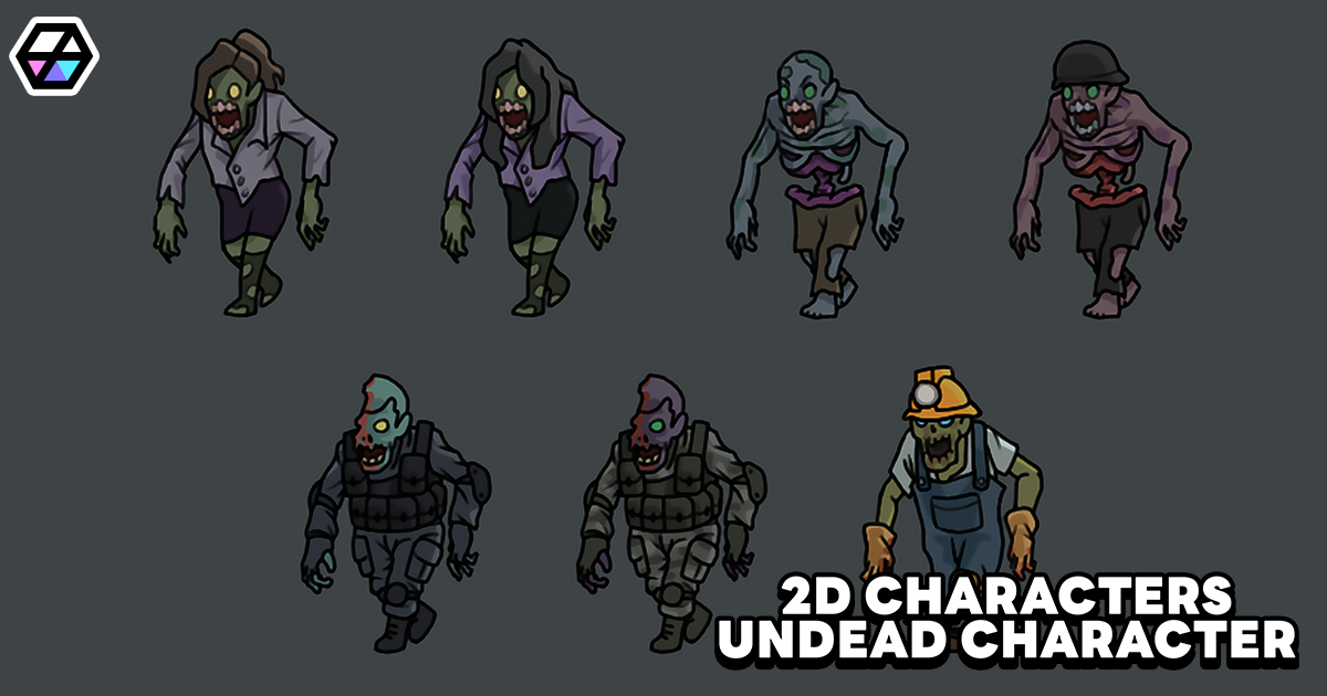 2D Characters - Undead Characters | 2D 角色 | Unity Asset Store