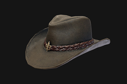 Cowboy Hat 3D Model - Game-Ready