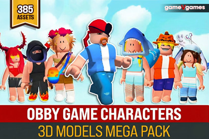 Obby Game Characters Mega Pack