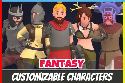 Customizable 3D Fantasy Characters Vol 4