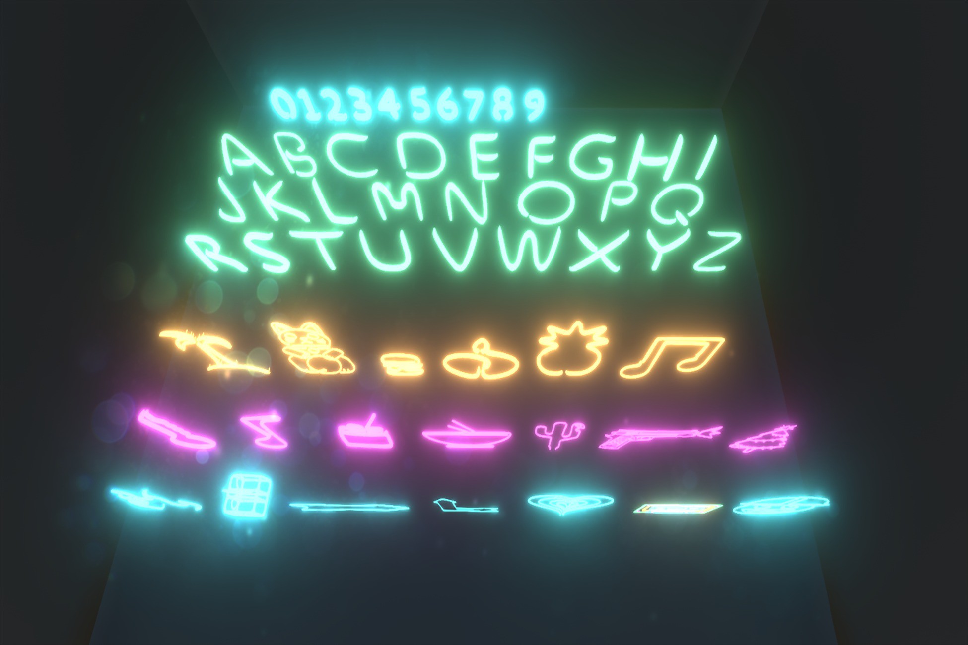 Neon Signs / 56+ Assets | 3D Props | Unity Asset Store
