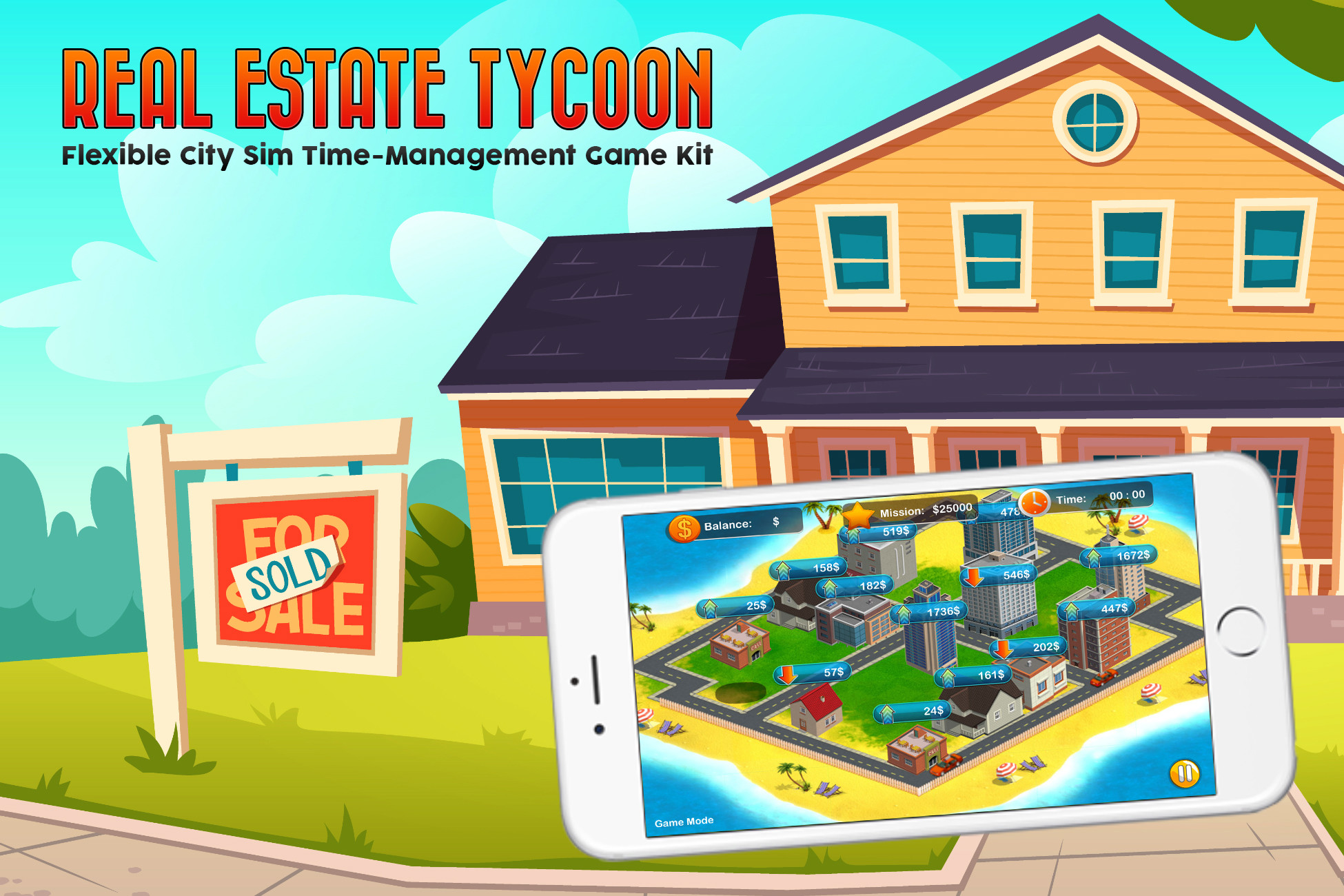 Real Estate Tycoon! City Sim Game Kit | Packs | Unity Asset Store