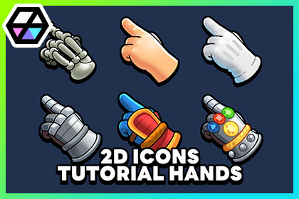 2D Icons - Tutorial Hands