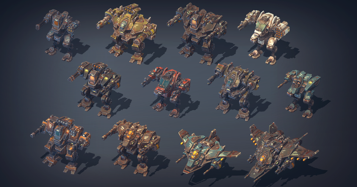Mech Constructor: Light and Medium Robots | 3D Robots | Unity Asset Store