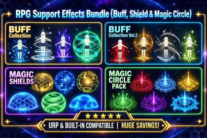 RPG Support Effects Bundle (Buff, Shield & Magic Circle)