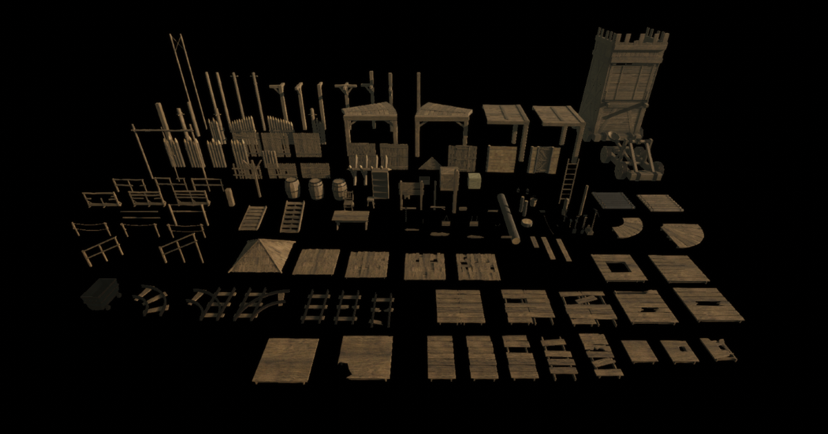Modular Wooden Environment Set | 3D Environments | Unity Asset Store