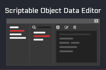 Scriptable Object Data Editor